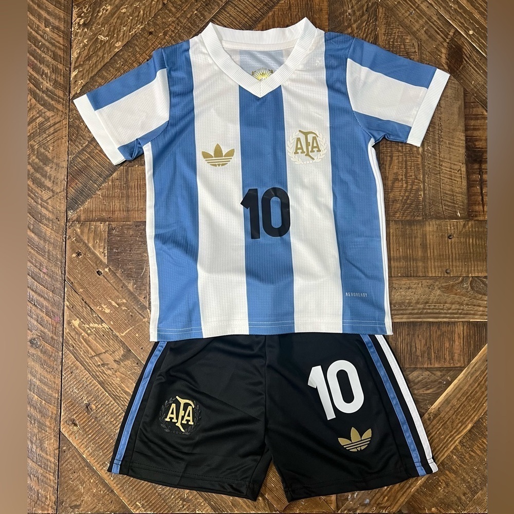 New Lionel Messi Argentina 50th Anniversary kids Set